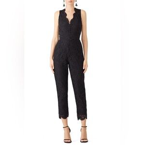 cupcakes & cashmere Midnight Lace Jumpsuit